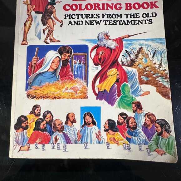 The Bible Coloring Book - Pictures From The Old And New Testaments - 1991 Creati - Picture 4 of 16